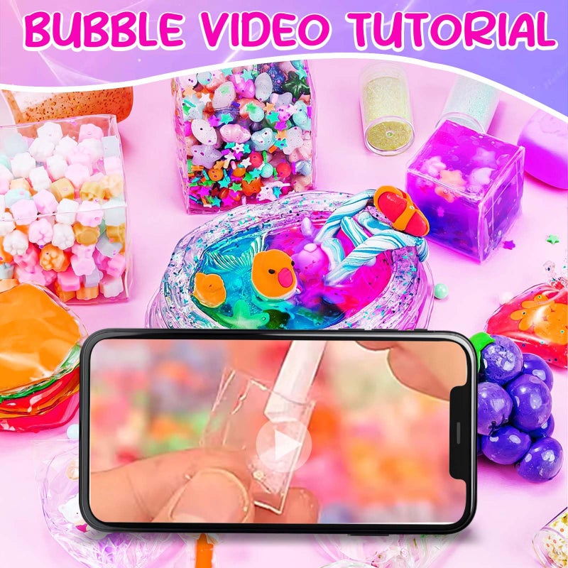 ZiZa Cute Nano Tape Bubble Kit for Kids with Box  Nano Tape Squishy Maker Kit  Nano Bubble Tape Kit  Nano Tape Bubbles - Image 5